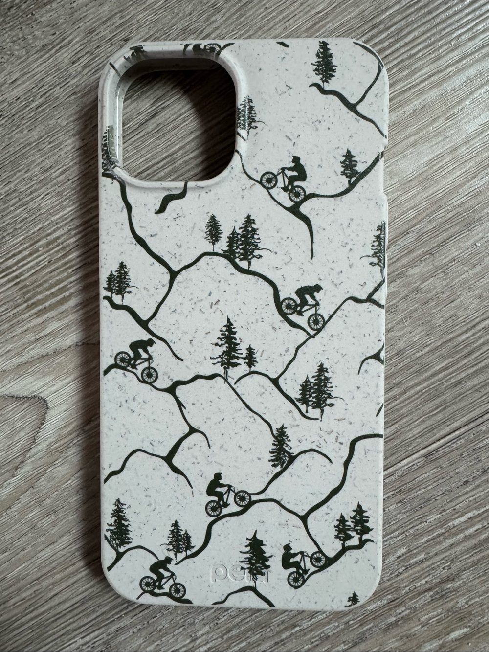 NEW Pela iPhone 14 case - Green and white bicycle